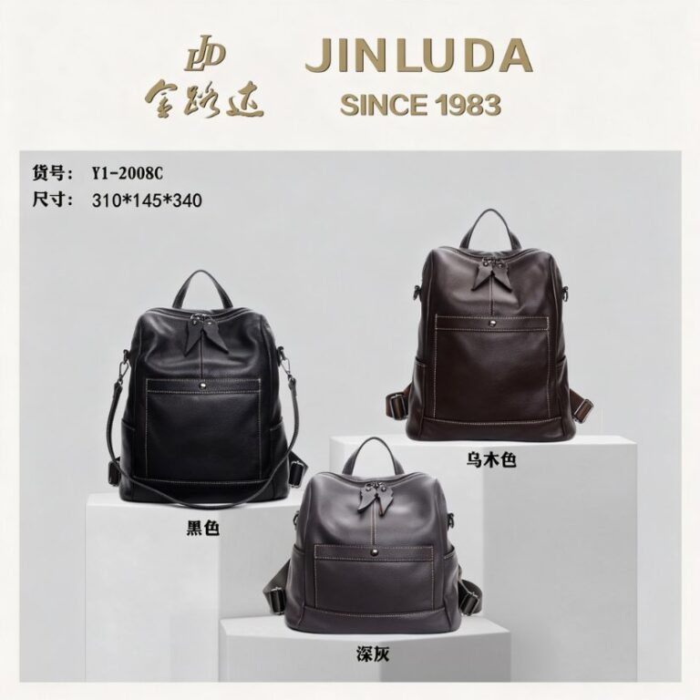Backpack Bag Top-Grain Leather Backpack