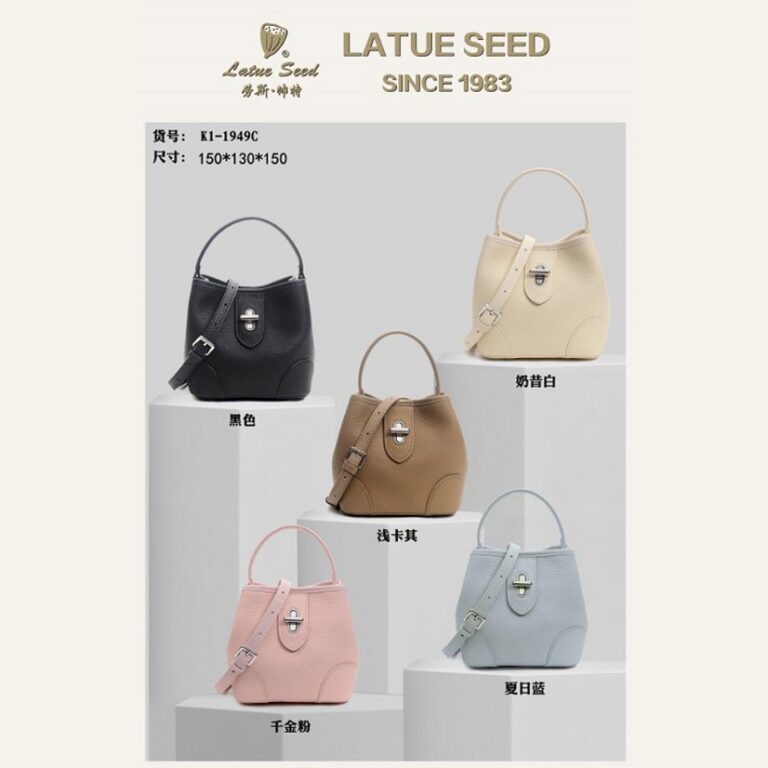 Women's Bags Genuine Leather Mini Bucket Bag — Cute Picotin Style Top Handle