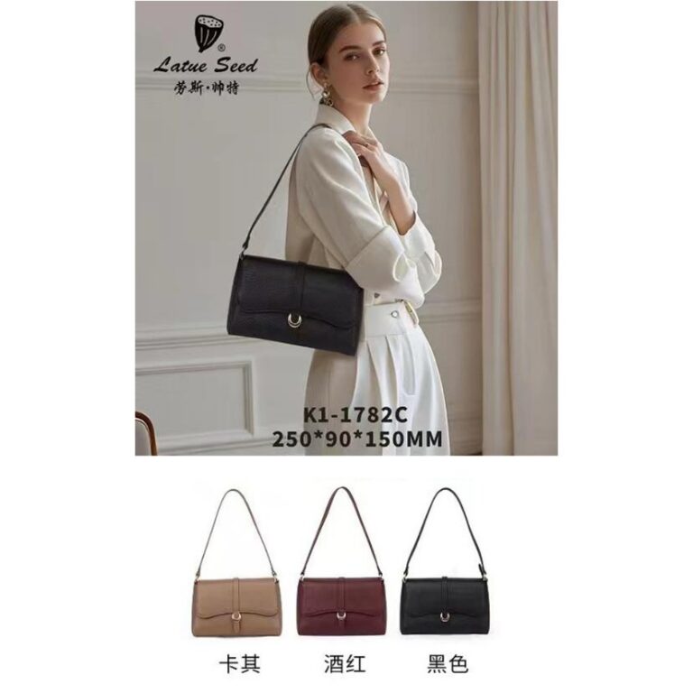 Women's Bags Top Grain Leather Baguette Bag — Underarm Bag