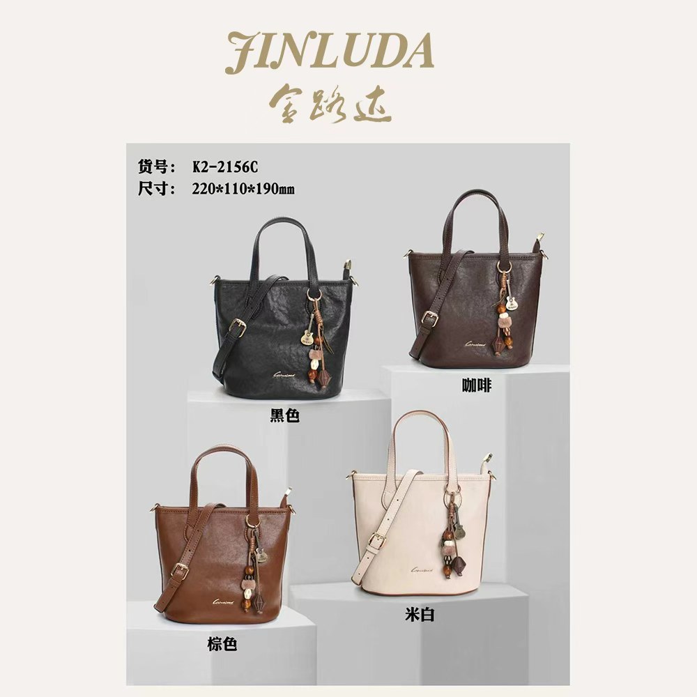 Women's Bags Genuine Leather Mini Tote Bag — Cute Top Handle with Charm